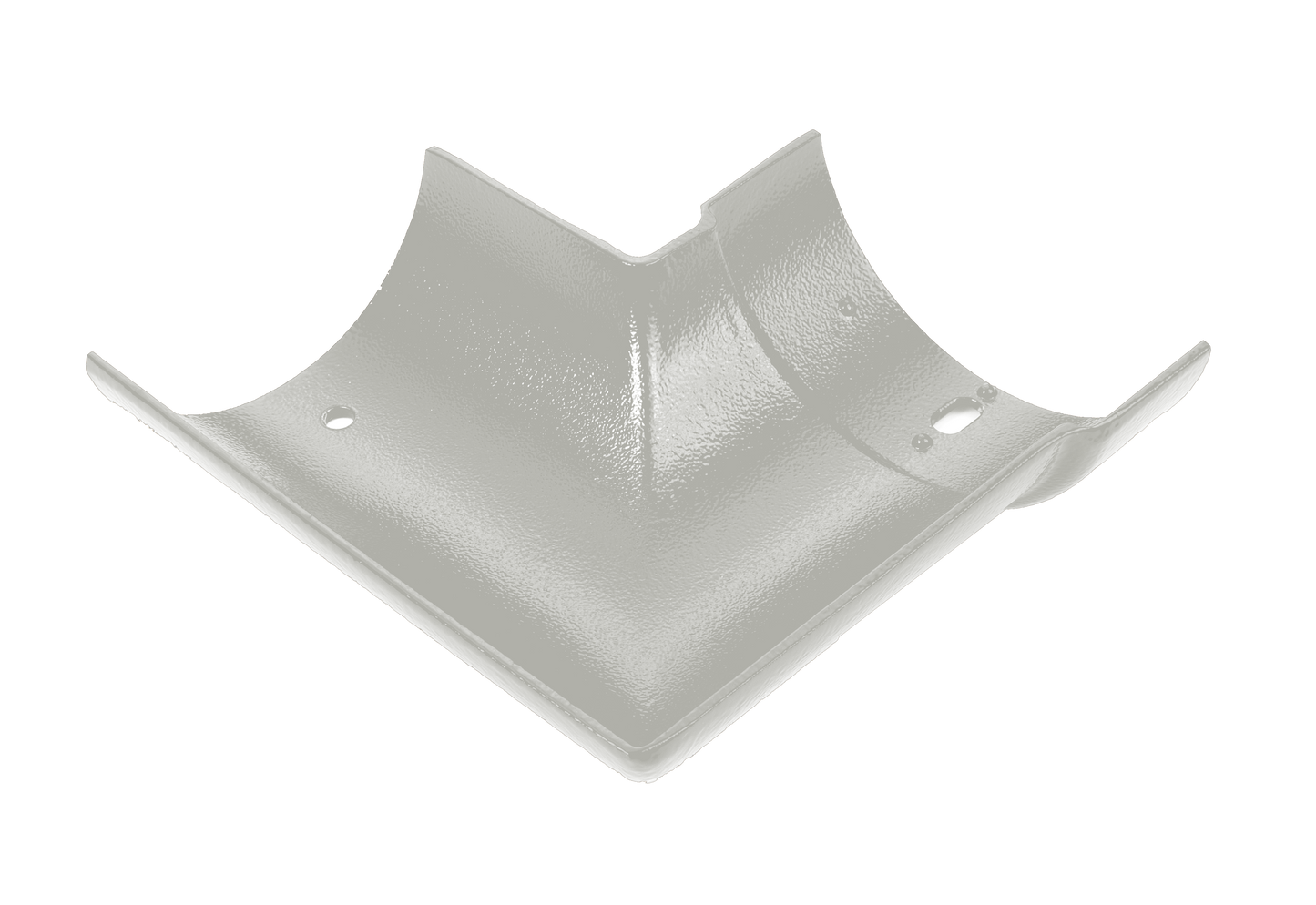 Aluminium Heritage Half Round 90deg LH Int (RH Ext) - 125mm
