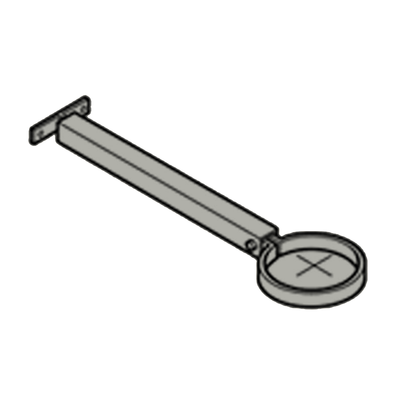 Extension Base Aluminium Heritage Downpipe Clamp + 250mm Base - 63mm
