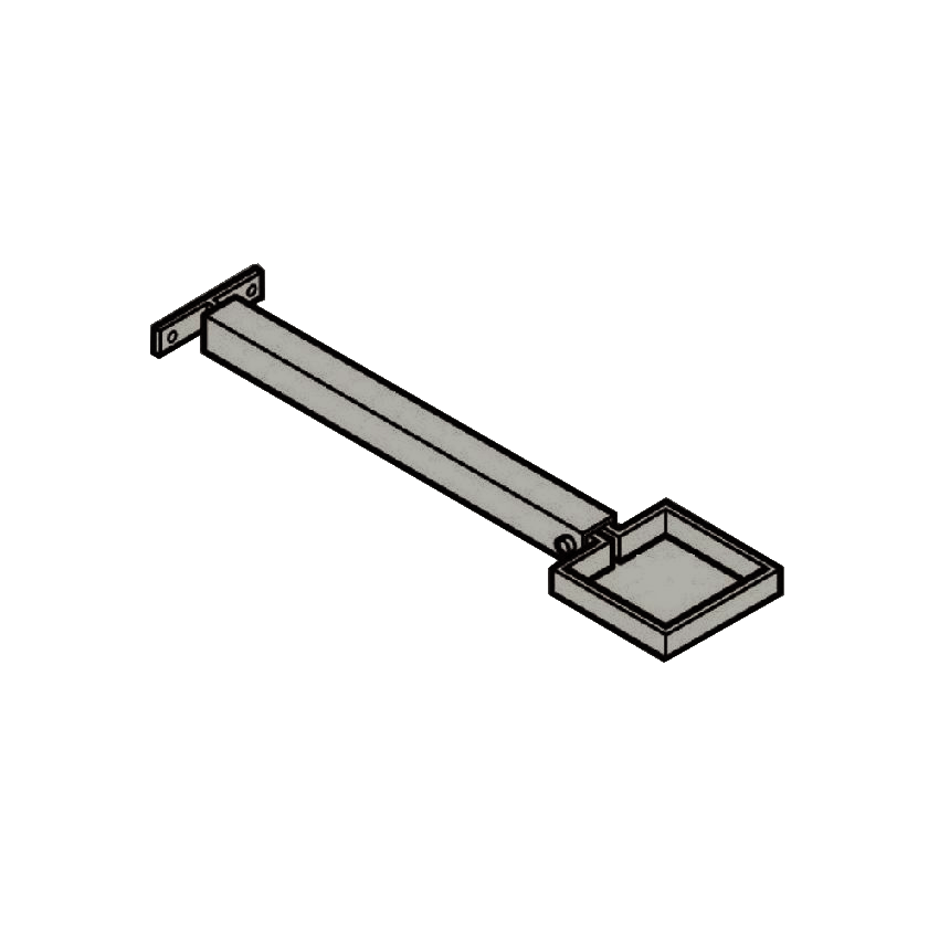 Extension Base RWP Clamp & 250mm Base - 100 x 75mm