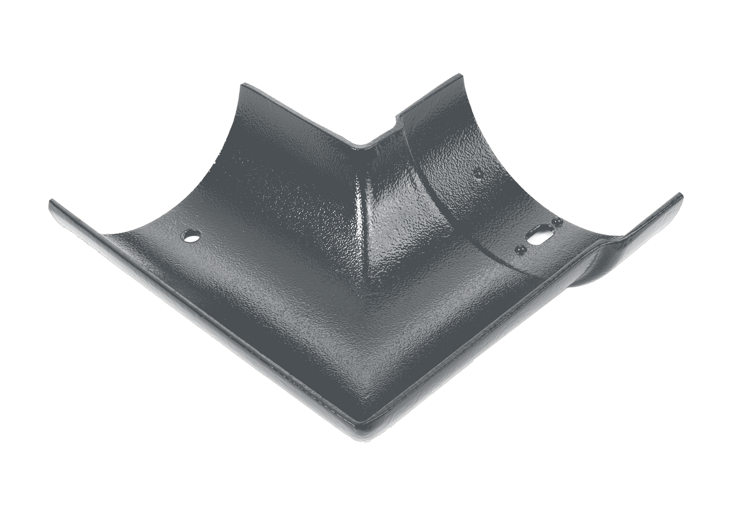 Aluminium Heritage Half Round 90deg LH Int (RH Ext) - 125mm