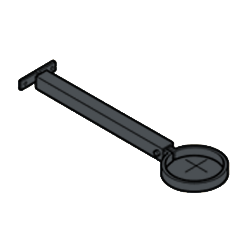 Extension Base Aluminium Heritage Downpipe Clamp + 250mm Base - 63mm