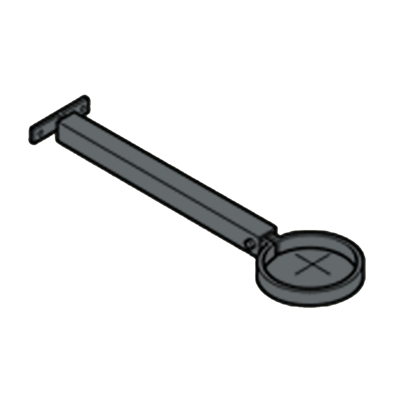 Extension Base Aluminium Heritage Downpipe Clamp + 250mm Base - 63mm