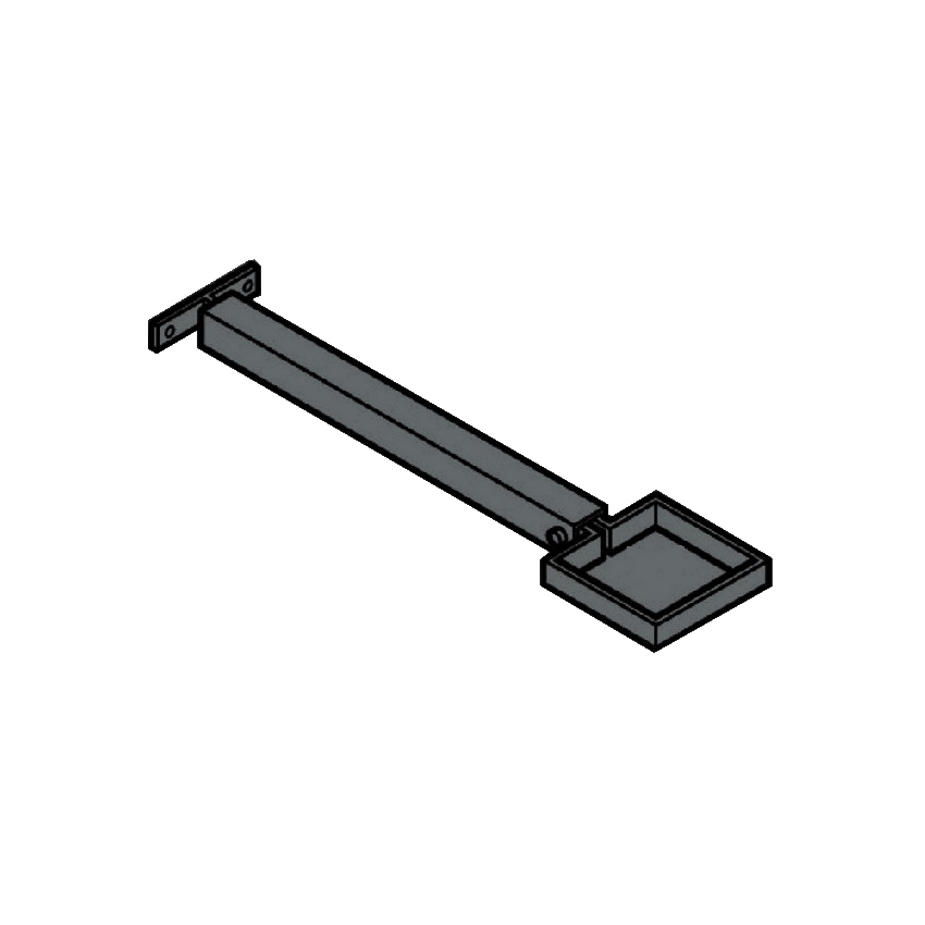 Extension Base RWP Clamp & 250mm Base - 100 x 75mm