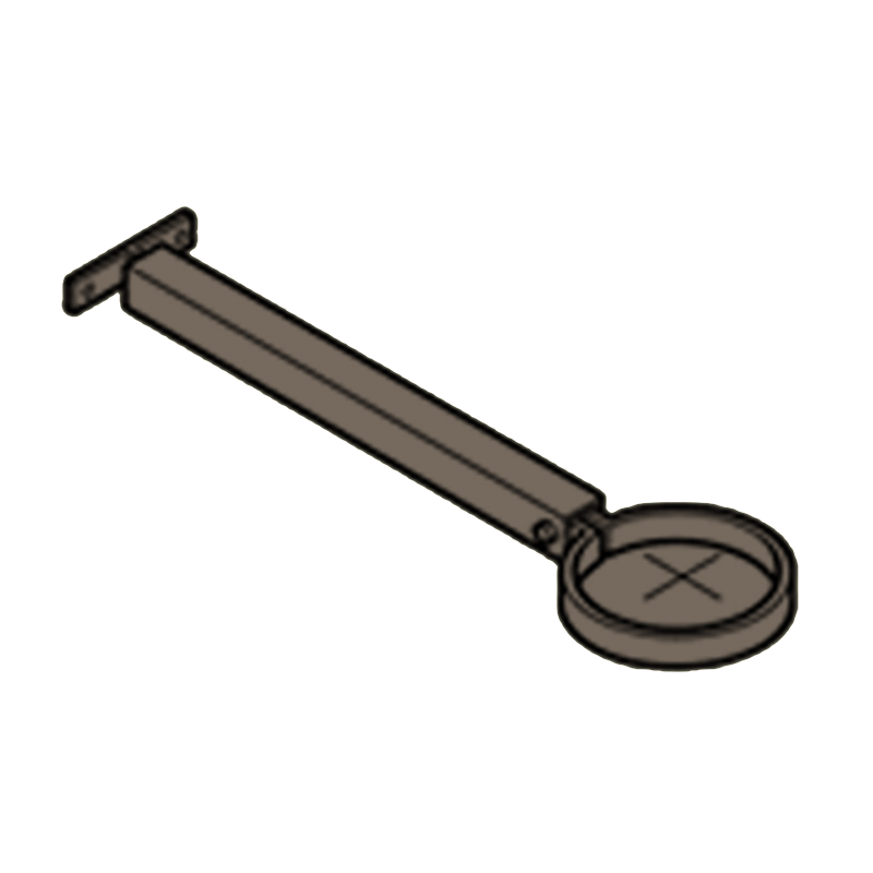 Extension Base Aluminium Heritage Downpipe Clamp + 250mm Base - 63mm