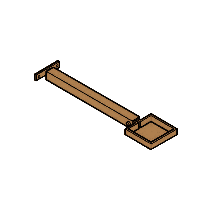 Extension Base RWP Clamp & 250mm Base - 100 x 75mm