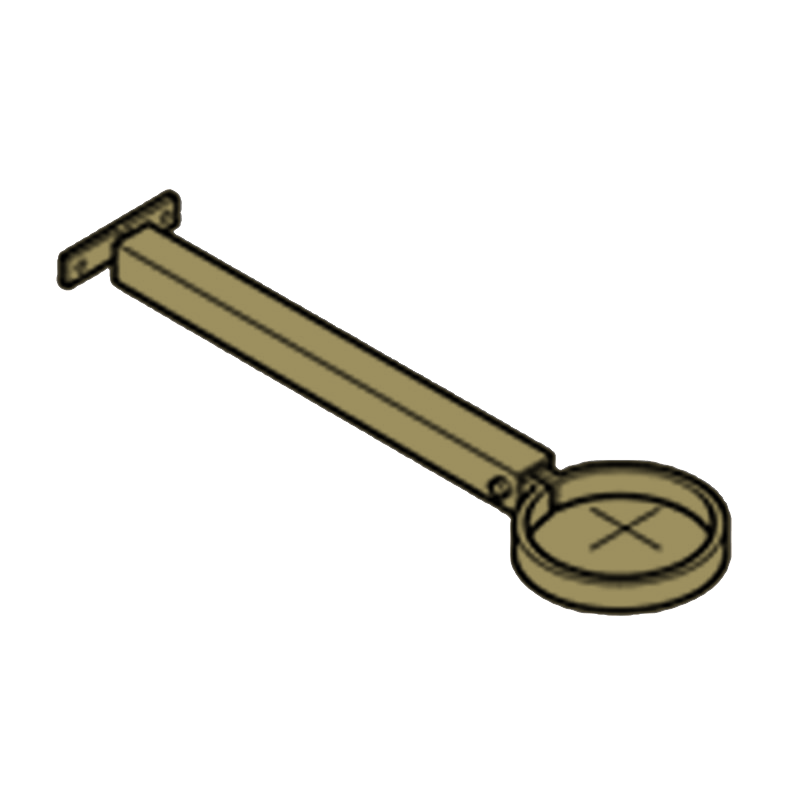 Extension Base Aluminium Heritage Downpipe Clamp + 250mm Base - 63mm