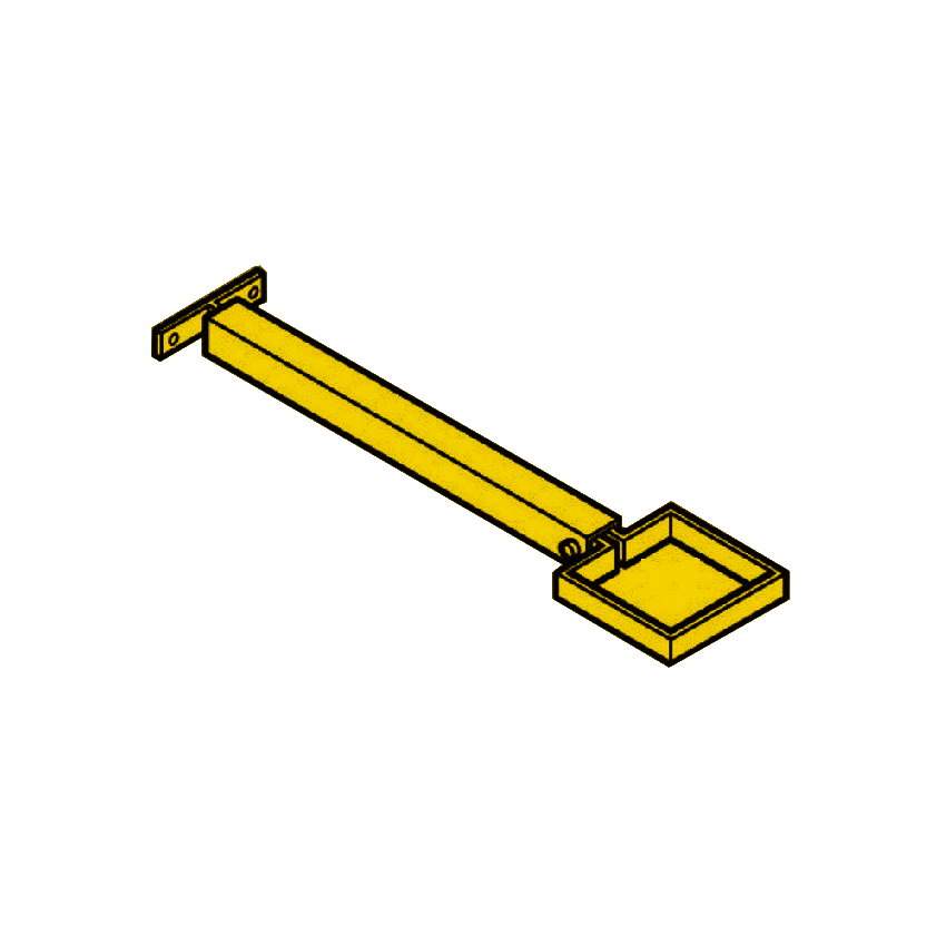 Extension Base RWP Clamp & 250mm Base - 100 x 75mm