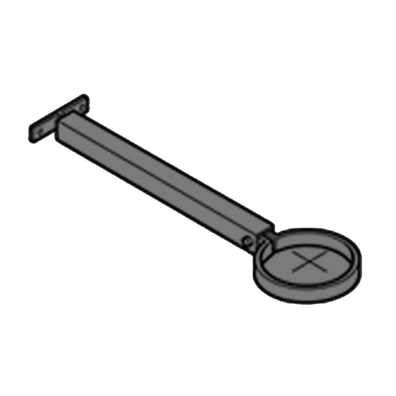 Extension Base Aluminium Heritage Downpipe Clamp + 250mm Base - 63mm