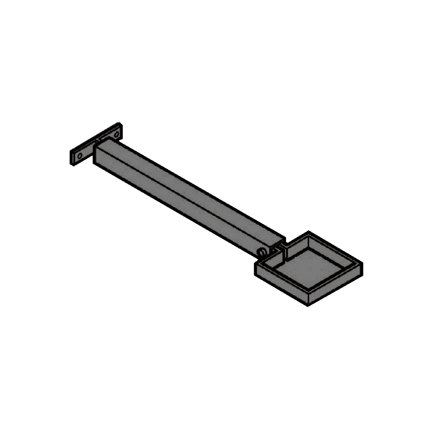Extension Base RWP Clamp & 250mm Base - 100 x 75mm