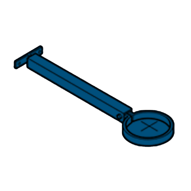 Extension Base Aluminium Heritage Downpipe Clamp + 250mm Base - 63mm