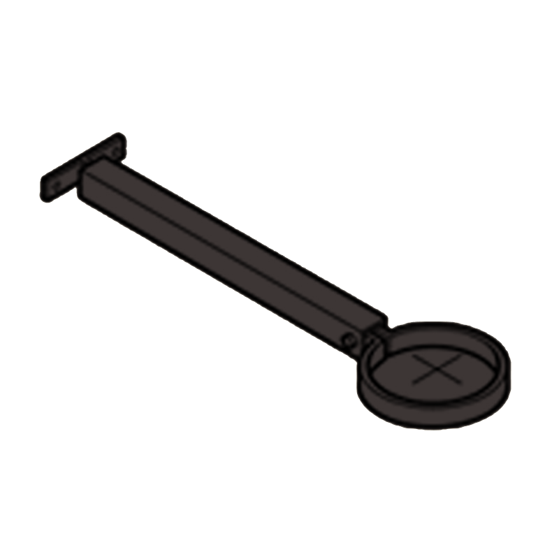 Extension Base Aluminium Heritage Downpipe Clamp + 250mm Base - 63mm