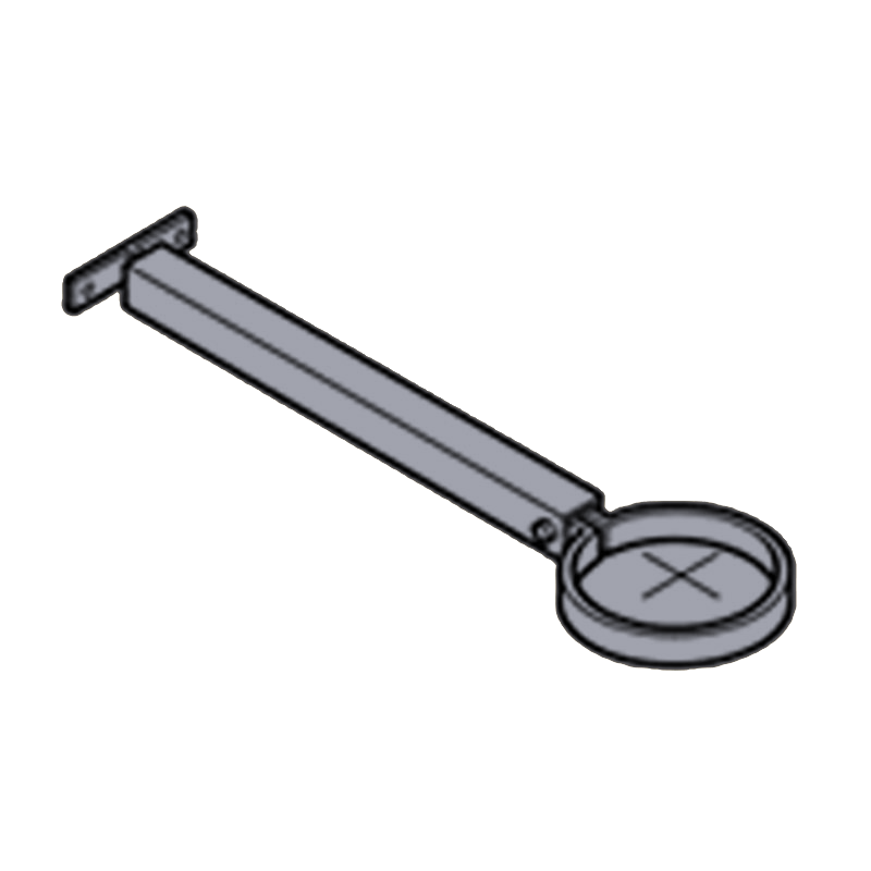 Extension Base Aluminium Heritage Downpipe Clamp + 250mm Base - 63mm