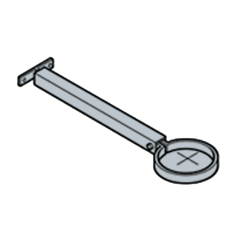 Extension Base Aluminium Heritage Downpipe Clamp + 250mm Base - 63mm