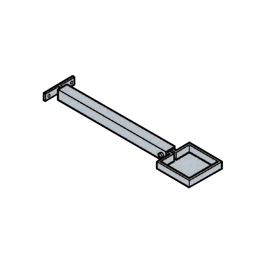 Extension Base RWP Clamp & 250mm Base - 100 x 75mm