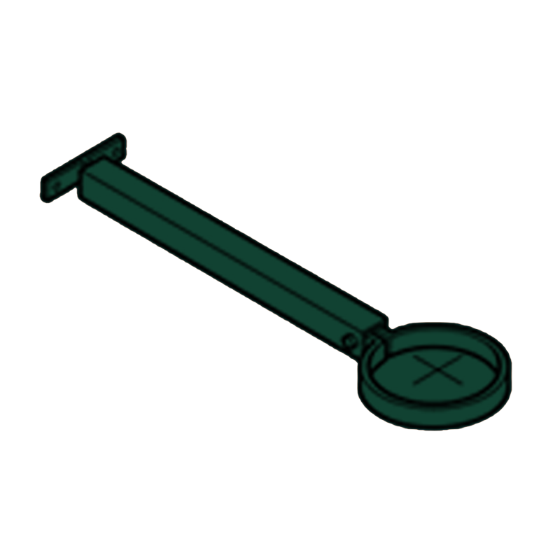 Extension Base Aluminium Heritage Downpipe Clamp + 250mm Base - 63mm