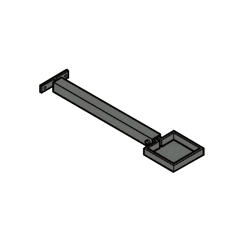 Extension Base RWP Clamp & 250mm Base - 100 x 75mm