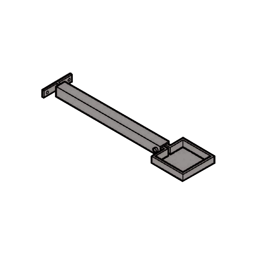 Extension Base RWP Clamp & 250mm Base - 100 x 75mm