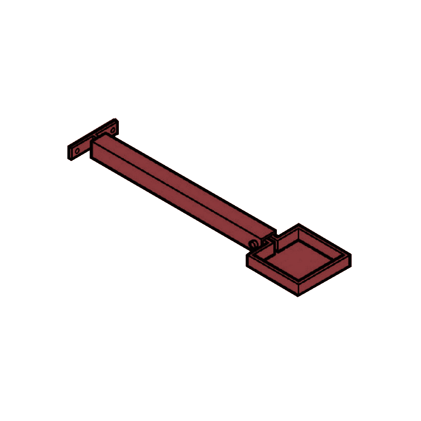 Extension Base RWP Clamp & 250mm Base - 100 x 75mm