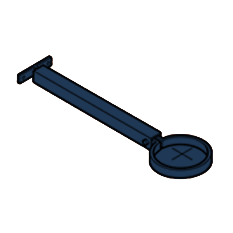 Extension Base Aluminium Heritage Downpipe Clamp + 250mm Base - 63mm