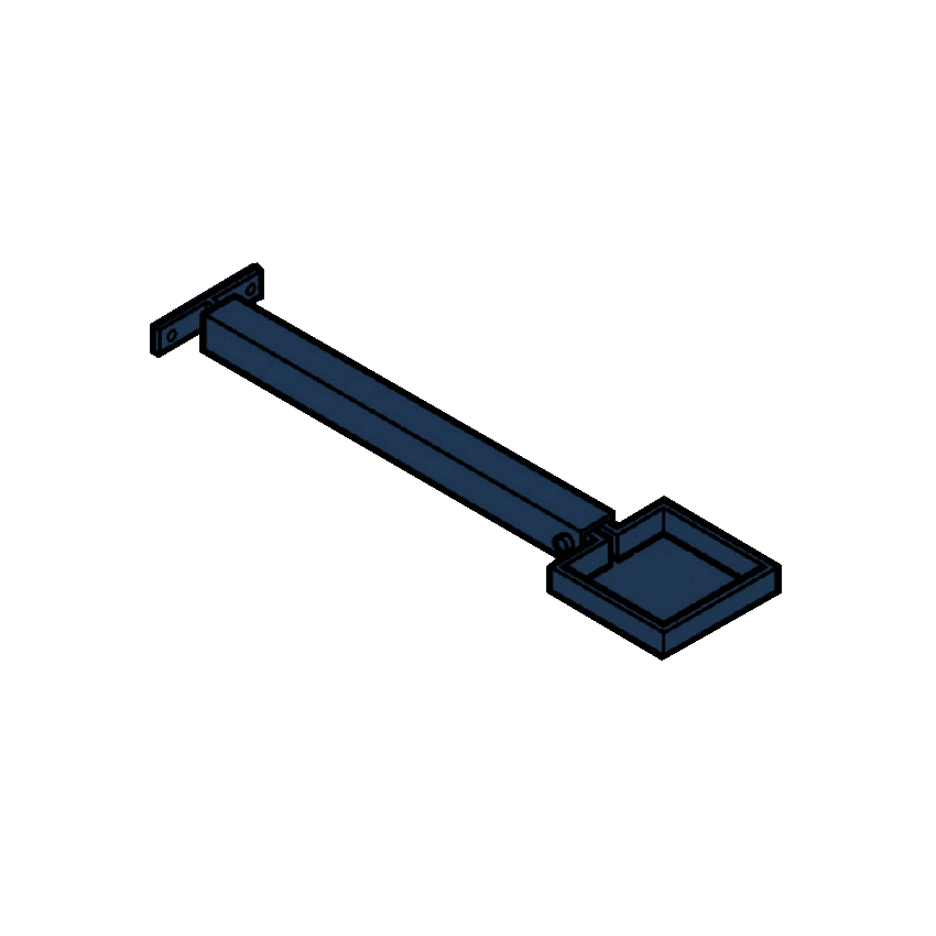 Extension Base RWP Clamp & 250mm Base - 100 x 75mm
