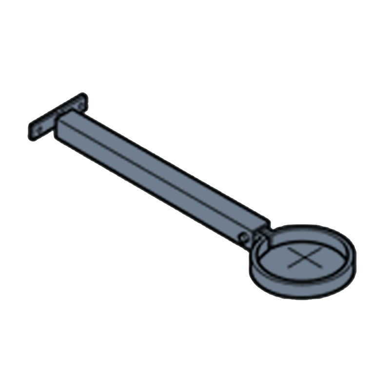 Extension Base Aluminium Heritage Downpipe Clamp + 250mm Base - 63mm