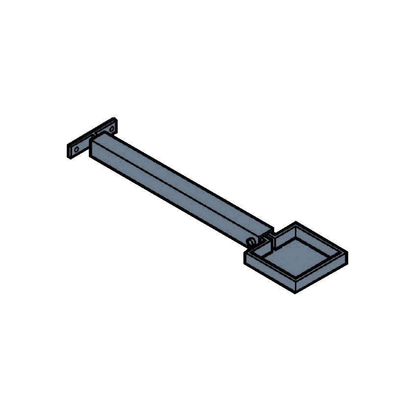 Extension Base RWP Clamp & 250mm Base - 100 x 75mm