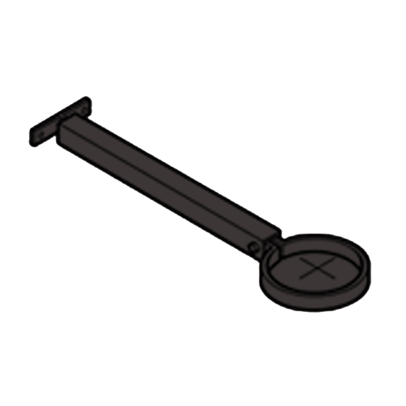 Extension Base Aluminium Heritage Downpipe Clamp + 250mm Base - 63mm