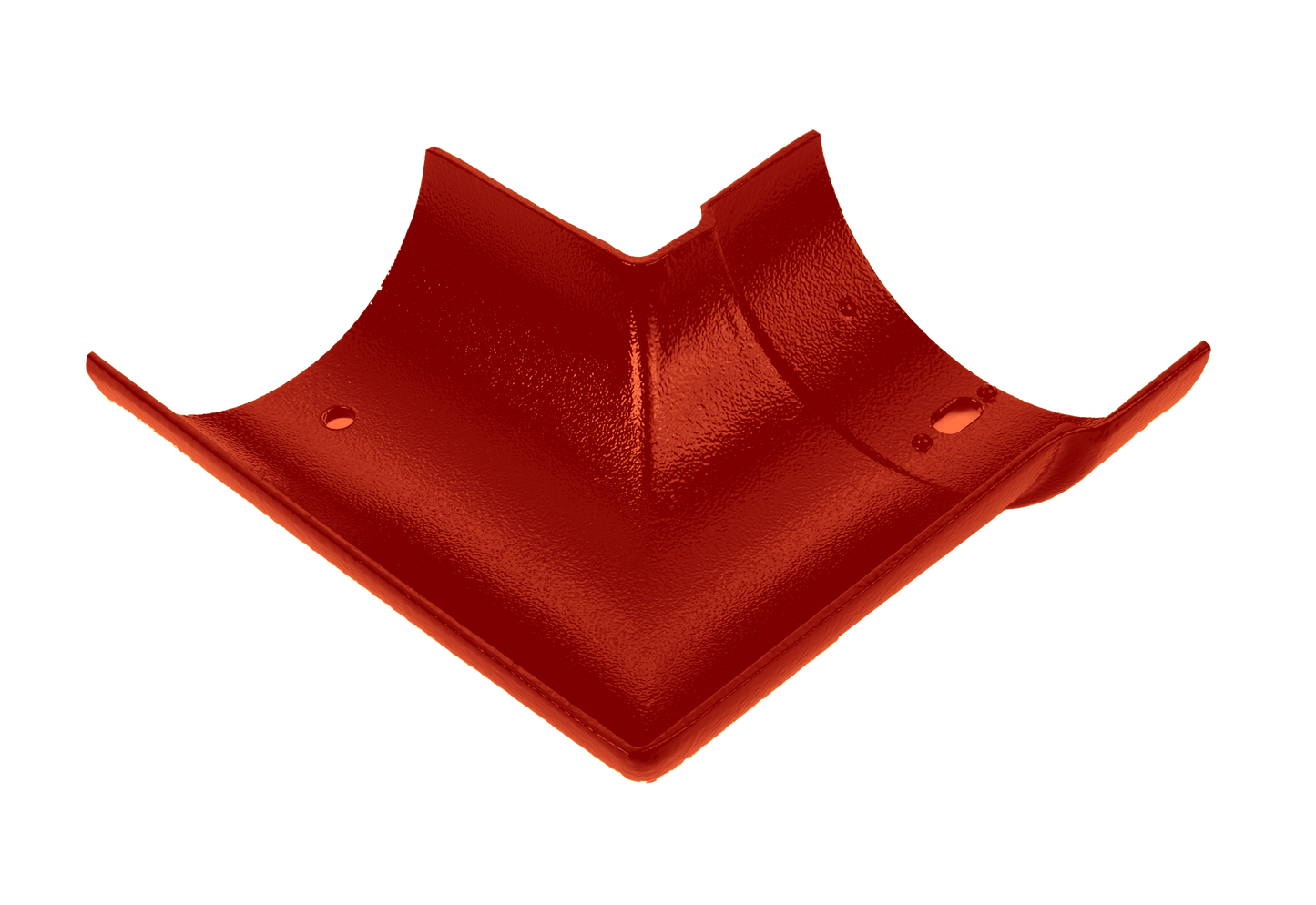 Aluminium Heritage Half Round 90deg LH Int (RH Ext) - 125mm