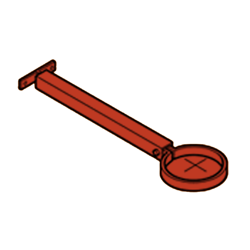 Extension Base Aluminium Heritage Downpipe Clamp + 250mm Base - 63mm