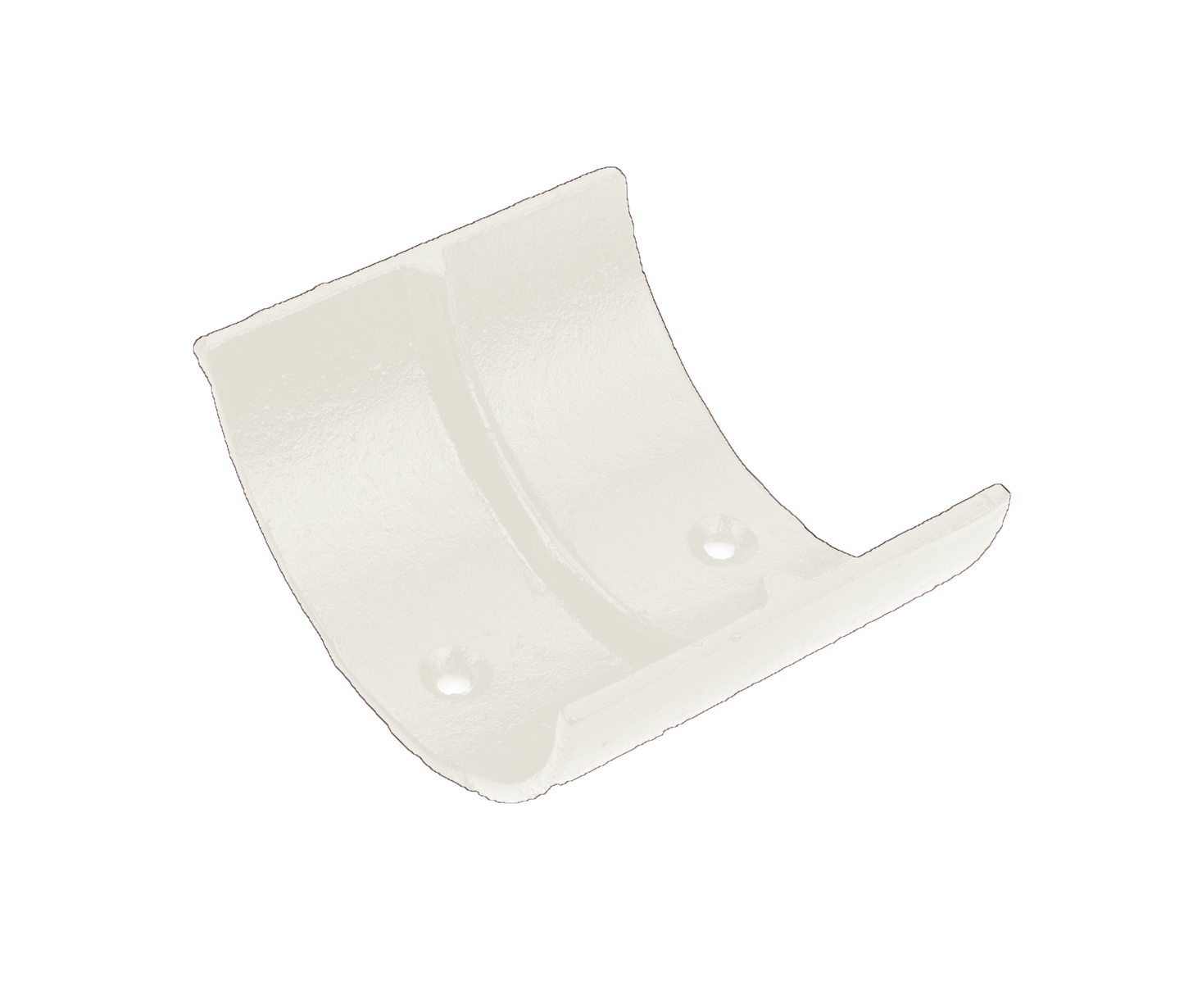 Half Round Cast Iron Union Clip Painted - 125mm