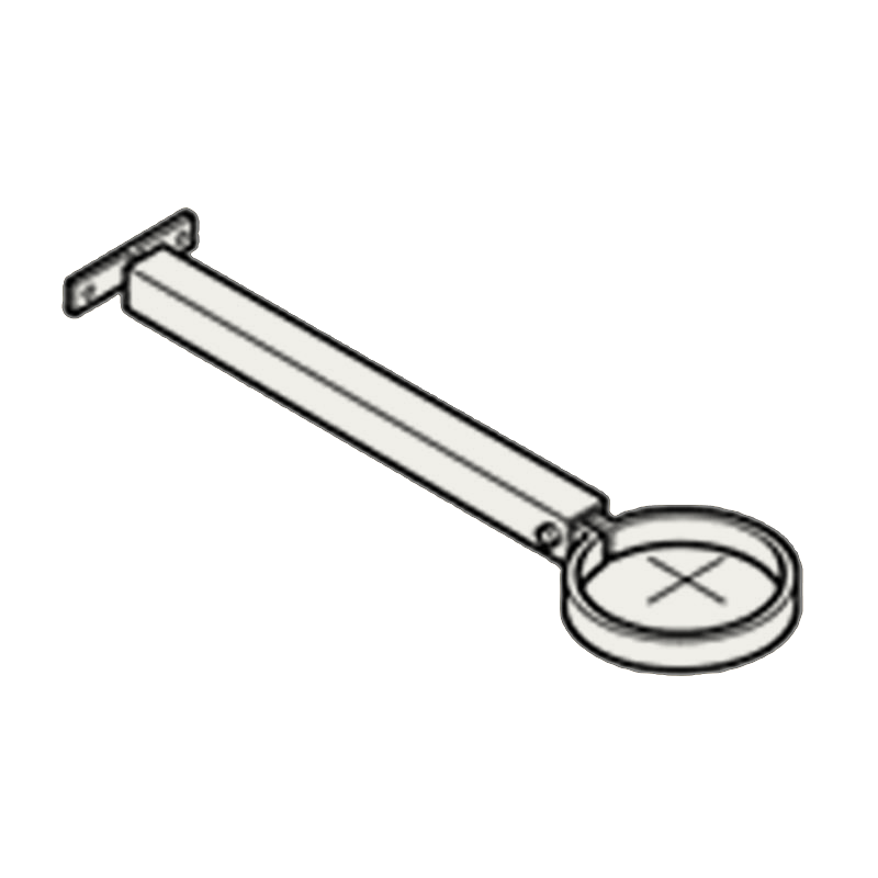 Extension Base Aluminium Heritage Downpipe Clamp + 250mm Base - 63mm