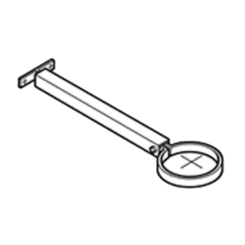 Extension Base Aluminium Heritage Downpipe Clamp + 250mm Base - 63mm