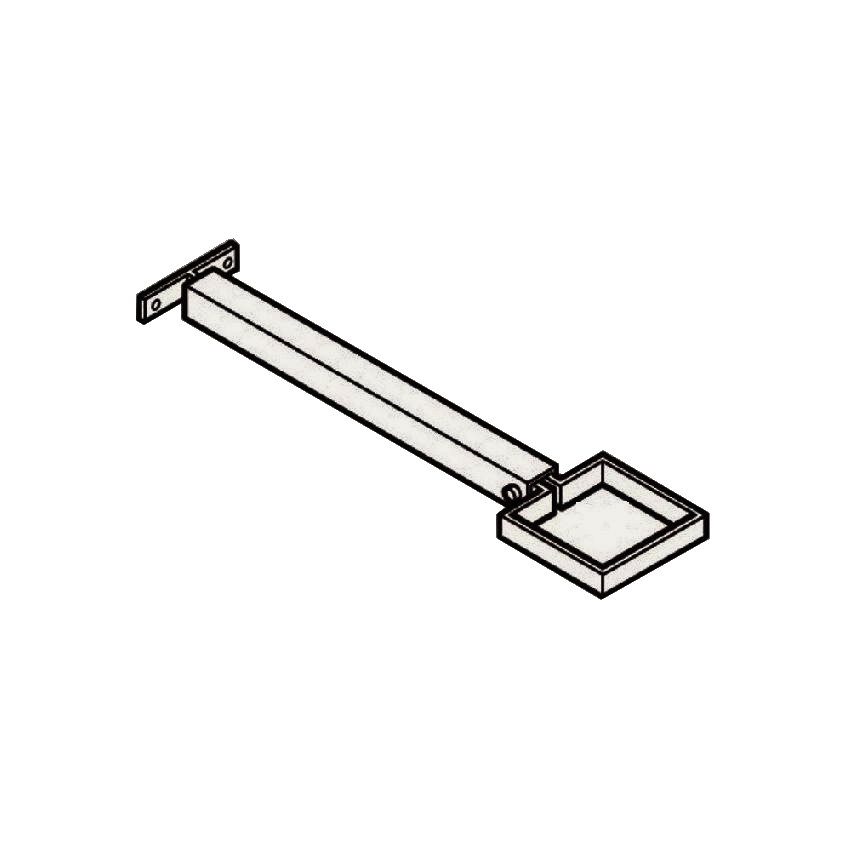 Extension Base RWP Clamp & 250mm Base - 100 x 75mm