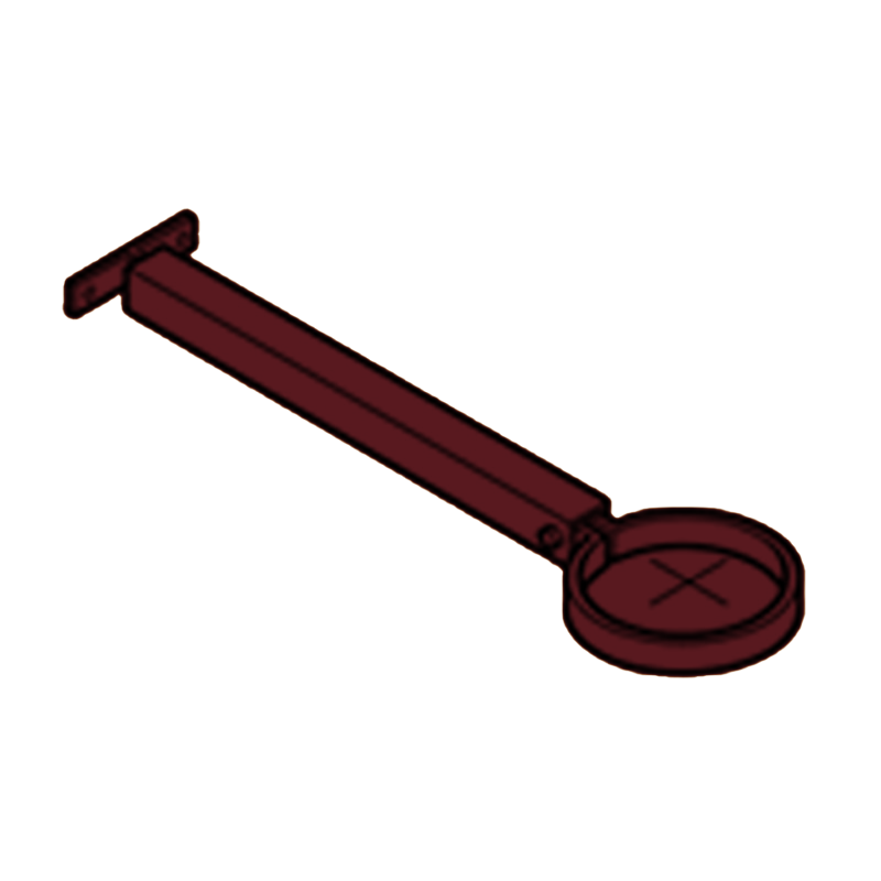 Extension Base Aluminium Heritage Downpipe Clamp + 250mm Base - 63mm