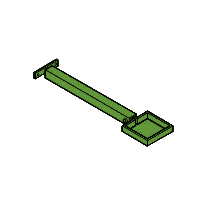 Extension Base RWP Clamp & 250mm Base - 100 x 75mm