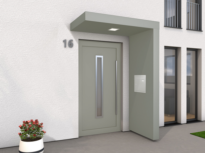 AWMS Skyline BS150 Right Hand Aluminium Door Canopy