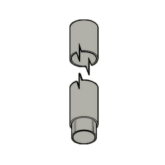 76.5mm Flushjoint 1m RWP