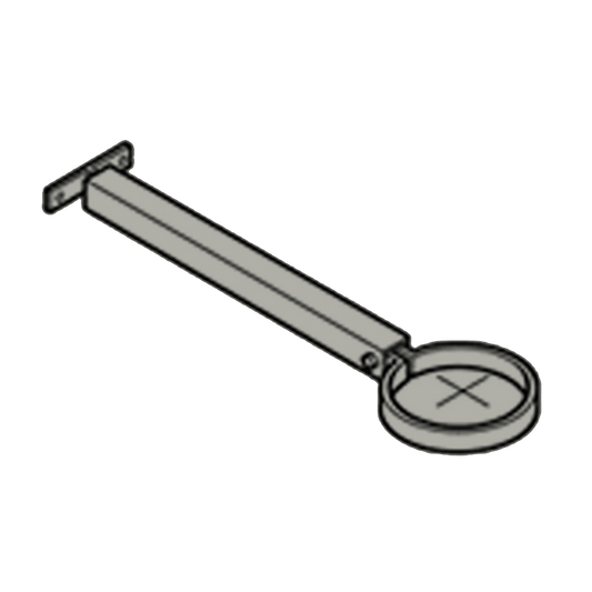 Extension Base Aluminium Heritage Downpipe Clamp + 250mm Base - 100mm