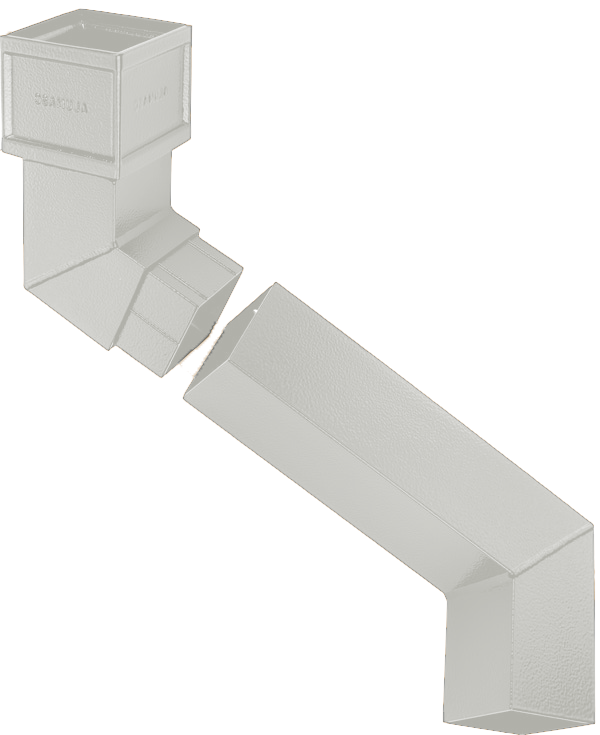 Lead Rwp Outlet 100 x 100mm RWP 2-pt - 762mm Offset – Coping Superstore Ltd