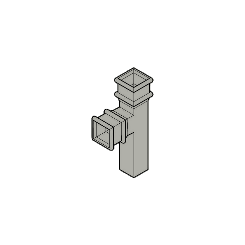 92.5 degree RWP Branch - 75 x 75mm