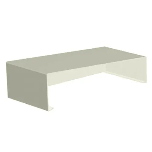 Aluminium Sloping Wall Copings Stop End Alumasc Skyline - Agate Grey (7038m)