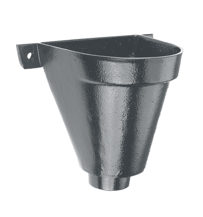 Aluminium Heritage Downpipe Hopper Flat Back - 75mm