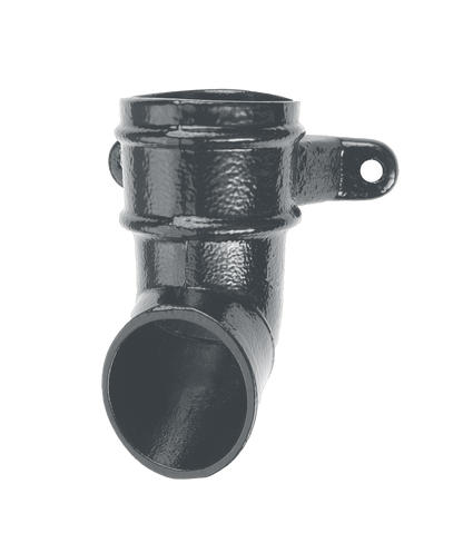 Aluminium Heritage Downpipe Eared Shoe Pipe With Ears - 63mm