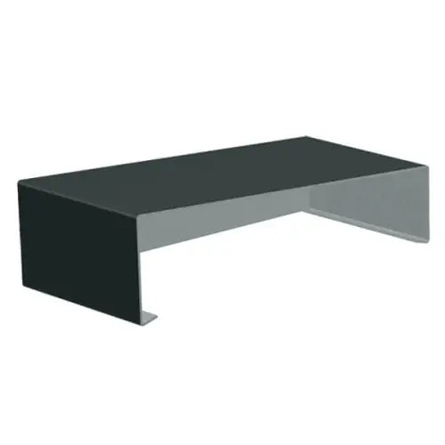 Aluminium Sloping Wall Copings Stop End Alumasc Skyline - Anthracite Grey (7016m)