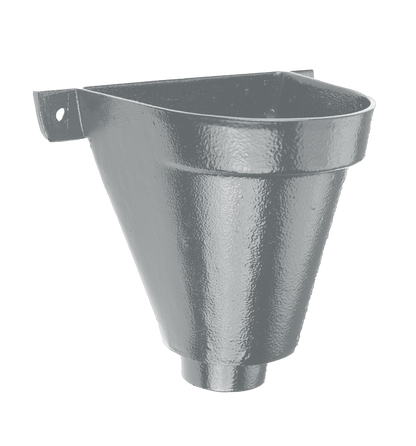 Aluminium Heritage Downpipe Hopper Flat Back - 63mm