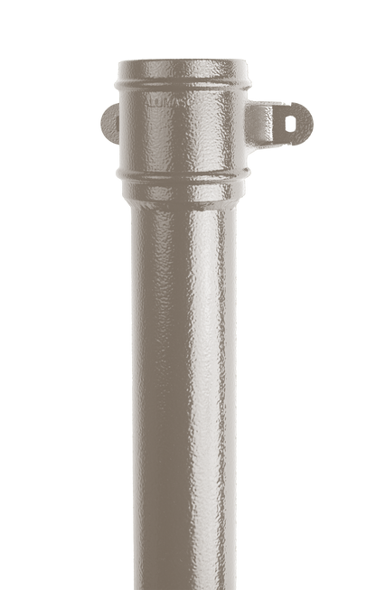 100mm Aluminium Heritage Downpipe Pipe Eared Length - 3m