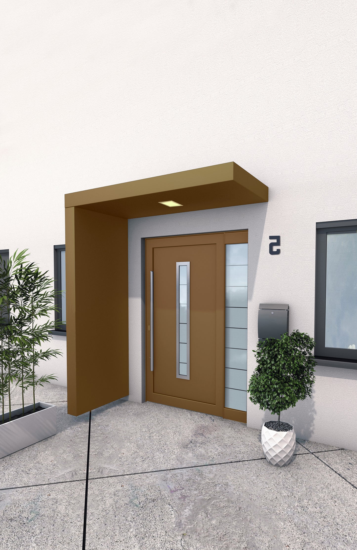 AWMS Skyline BS150 Left Hand Aluminium Door Canopy