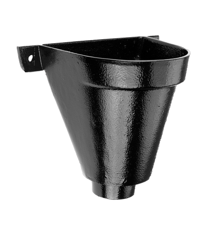 Aluminium Heritage Downpipe Hopper Flat Back - 63mm