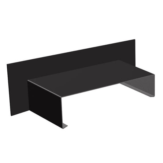 Aluminium Sloping Wall Copings Upstand Stop End Alumasc Skyline - Black (9017m)