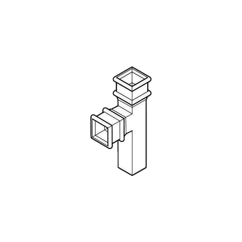 92.5 degree RWP Branch - 100 x 75mm